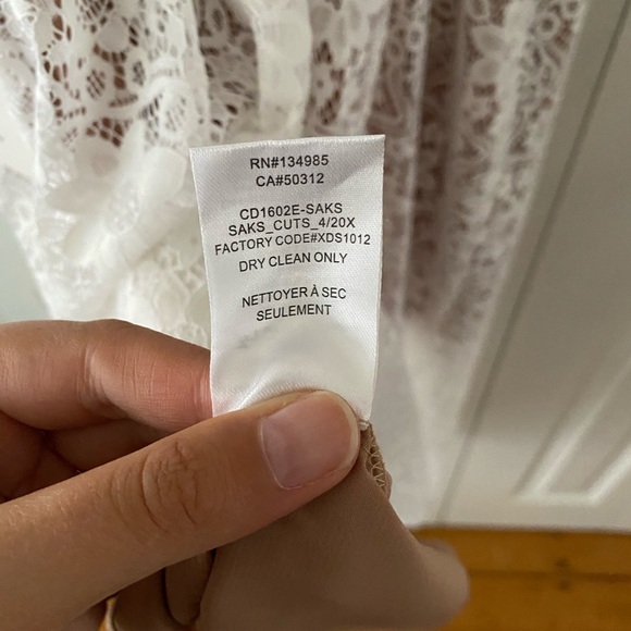 NWT: For Love & Lemons White Lace Dress - Picture 5 of 5